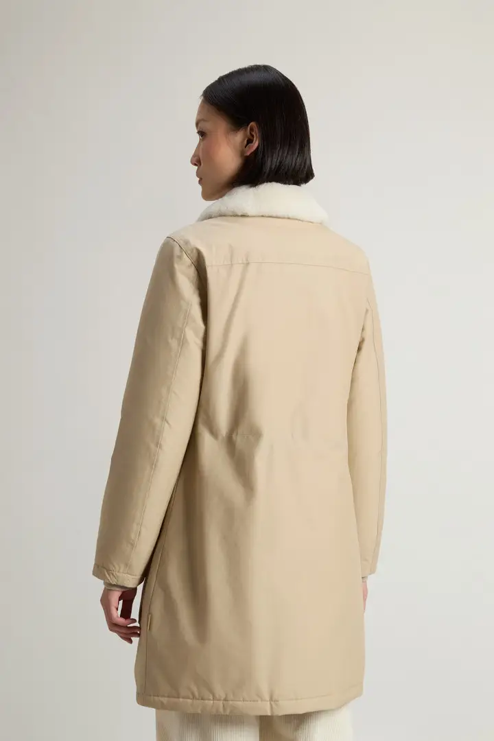 Woolrich Parka Donna Beige 2519031 miniatura 2