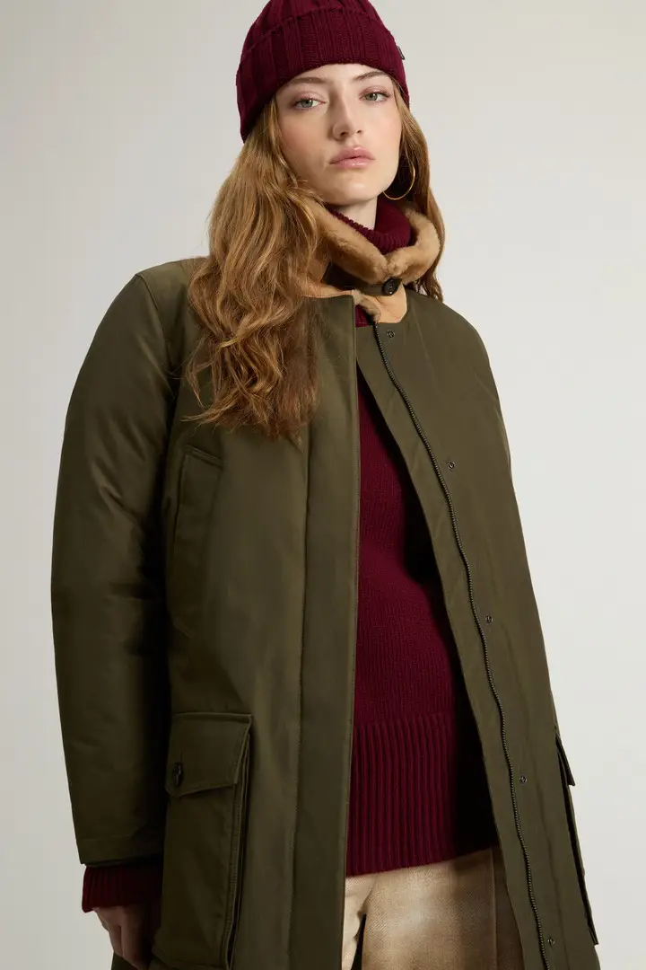 Woolrich Parka Donna Verde 2519030 miniatura 3