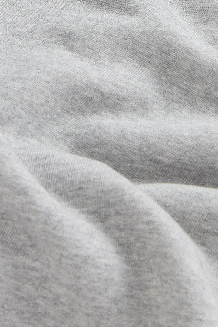 Felpa da bambino in puro cotone Grigio Light Grey Melange miniatura 2