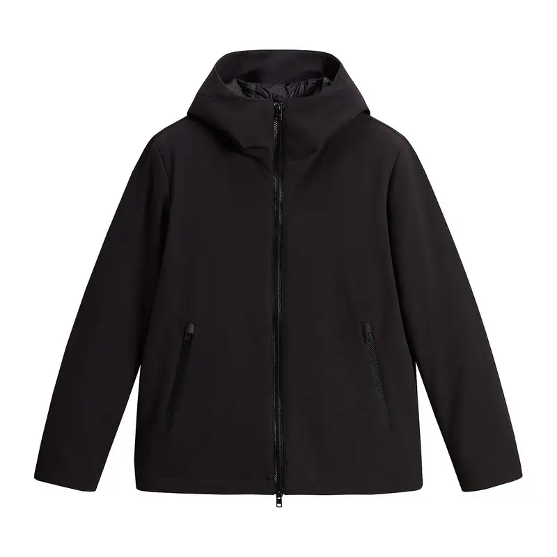 GIACCA CON CAPPUCCIO SOFT SHELL PACIFIC Nero