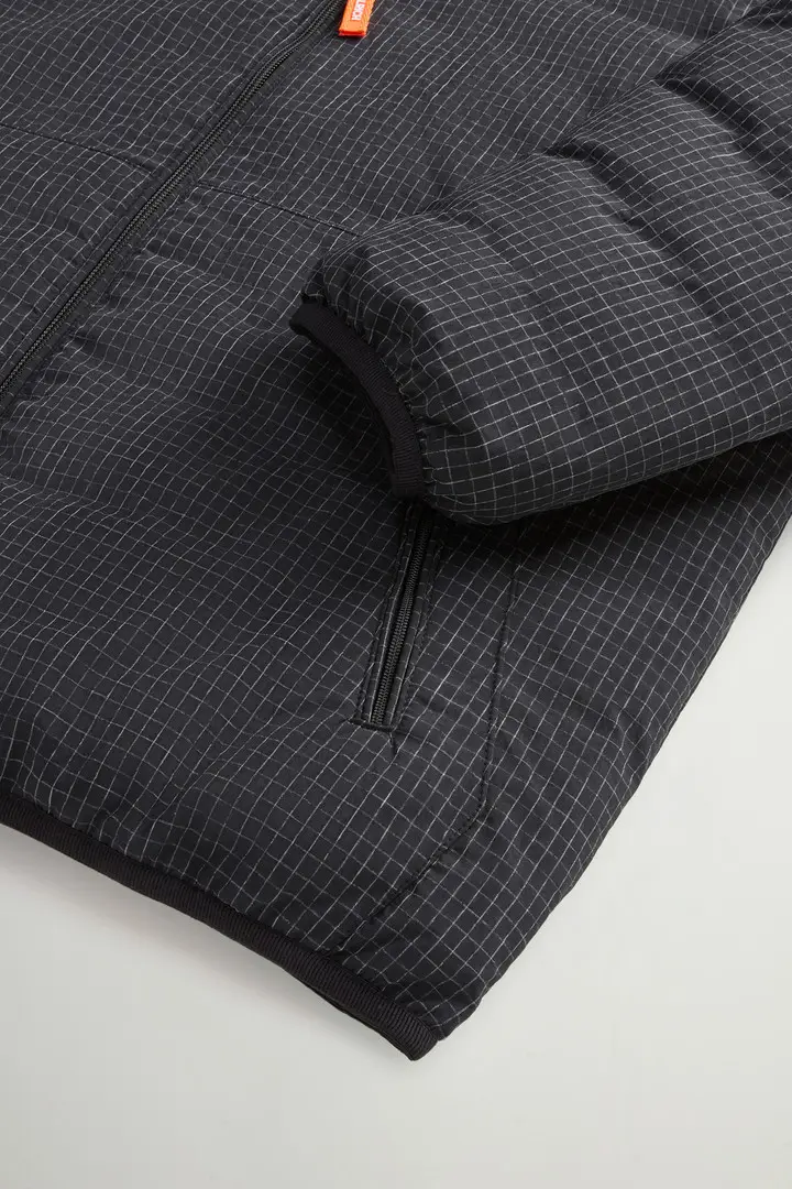 Giacca da ragazzo in tessuto Ripstop Nero Black miniatura 3