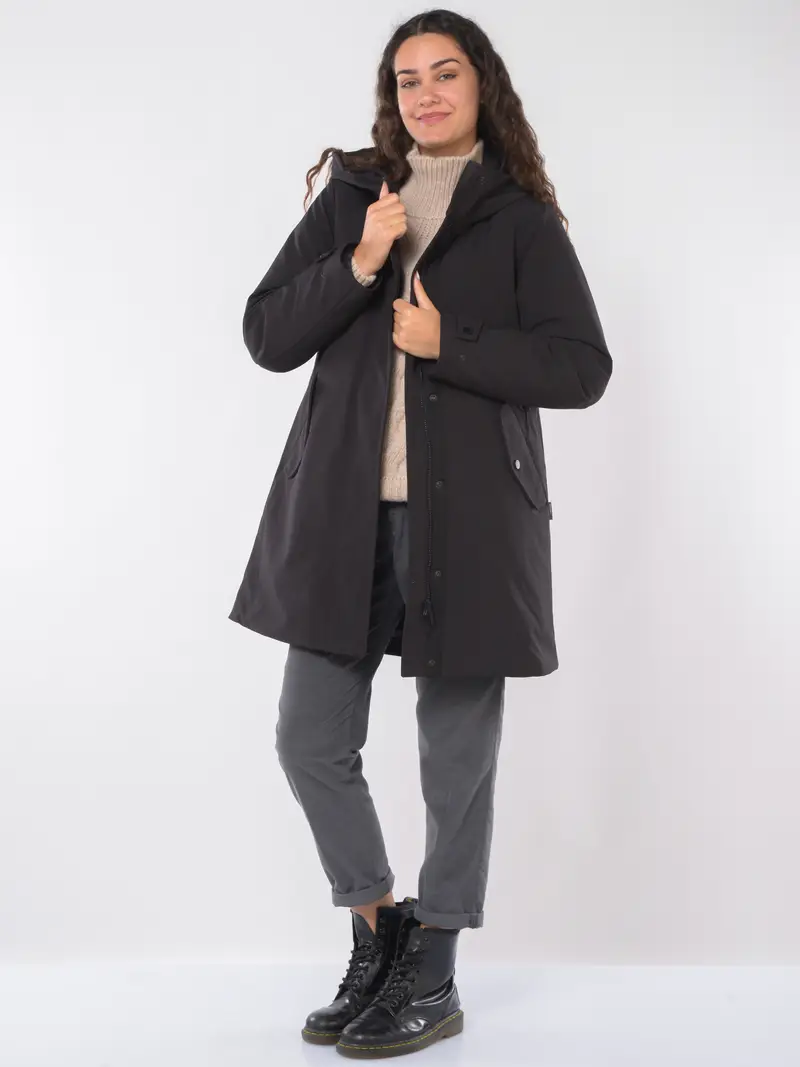 giaccone da donna Woolrich Parka 2 in 1 NERO miniatura 2