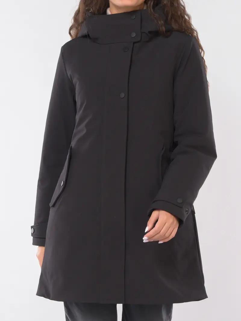 giaccone da donna Woolrich Parka 2 in 1 NERO