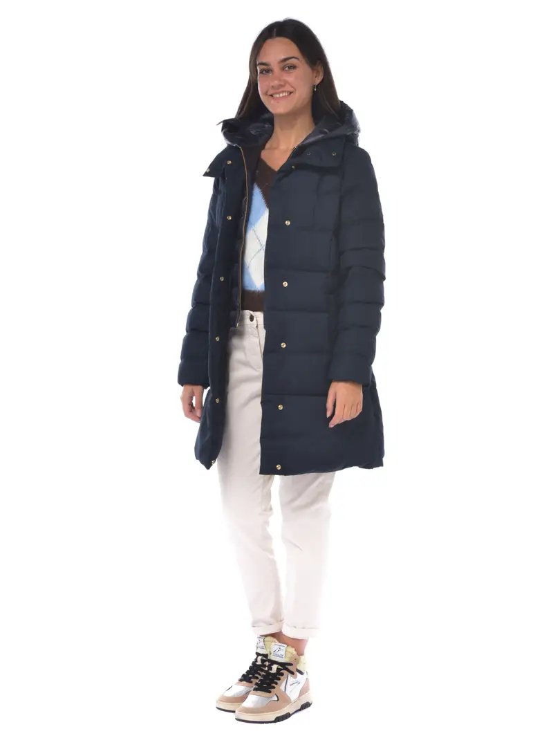 giaccone da donna Woolrich Prescott Parka Luxe imbottito Blu miniatura 2