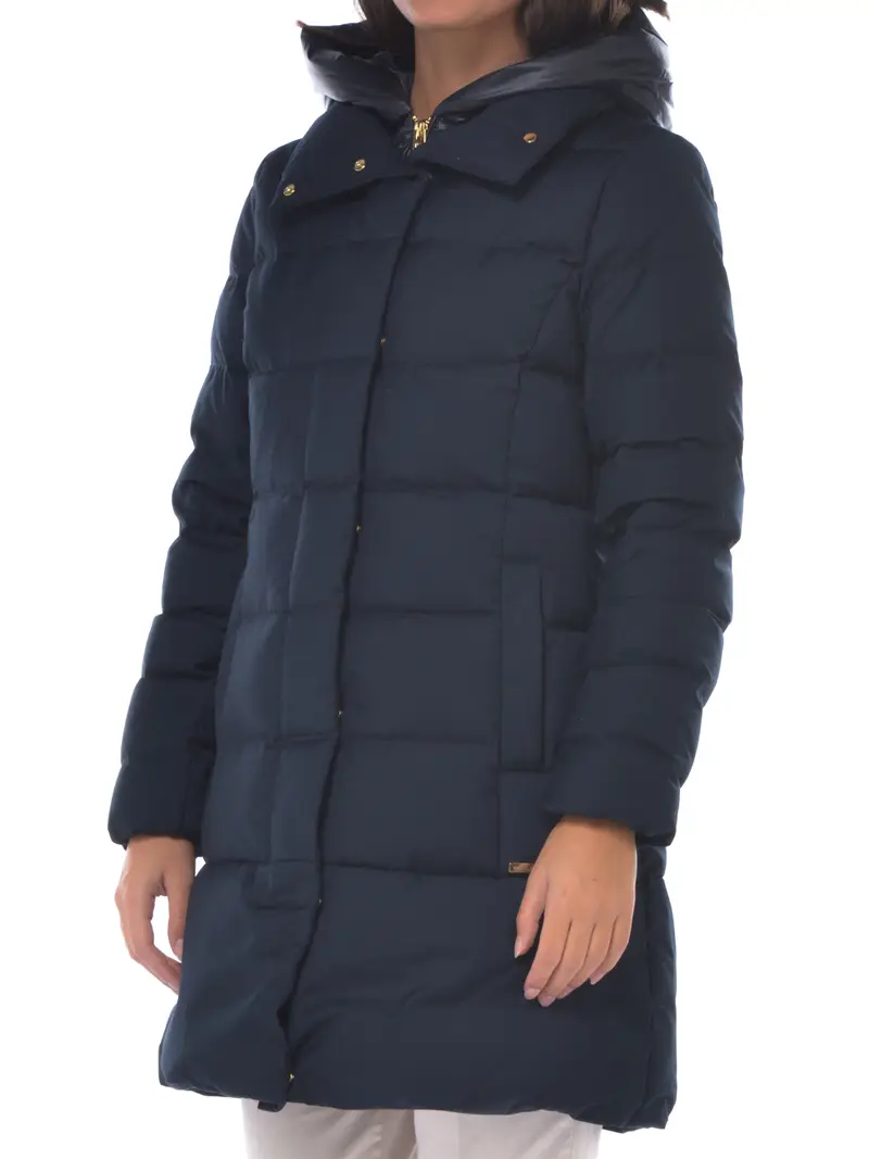 giaccone da donna Woolrich Prescott Parka Luxe imbottito Blu