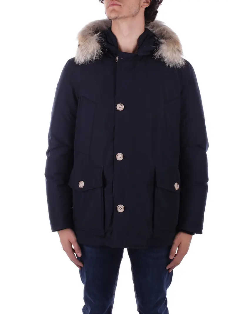 Giubbotto Uomo WOOLRICH Blu Arctic detachable fur anorak