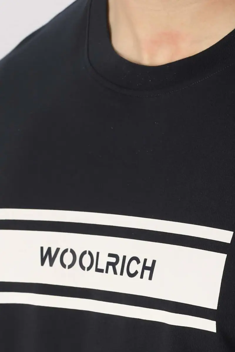 Maglietta Logo Woolrich miniatura 3