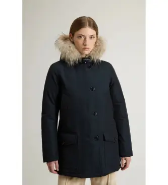 per donna CFWWOU0540FRUT0001 Parka artico in tessuto Ramar blu navy (M), Casual, Cotone