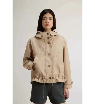 per donna CFWWOU1177FRUT3128 Parka corto beige Urba (M), Casual, Poliestere
