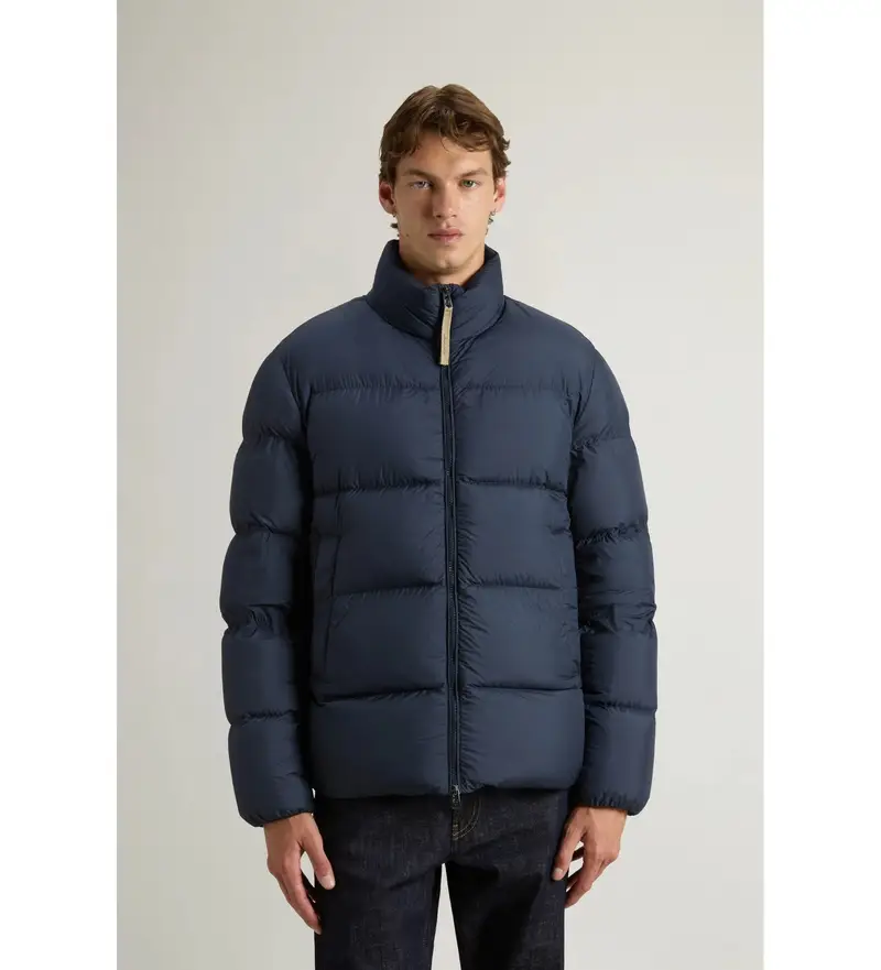 per uomo CFWOOU2086MRUT2635 Piumino Cloud in microfibra marina (M), Casual, Poliestere, Navy