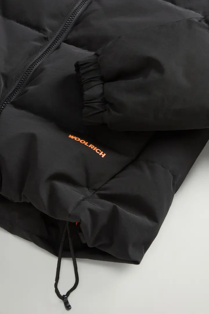 Piumino crop da ragazza in Ramar Cloth Nero Black miniatura 2