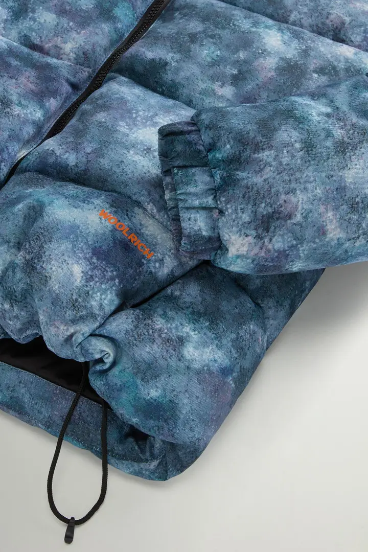 Piumino da ragazza in nylon Blu Rhodonite miniatura 2