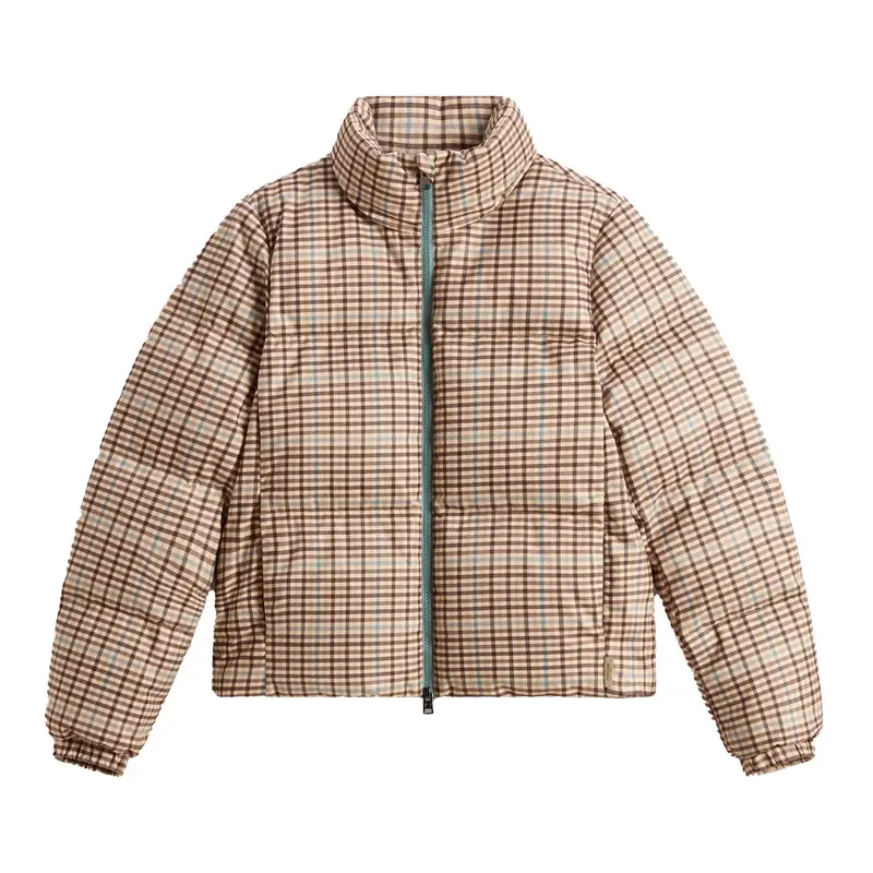 Woolrich Piumino Donna in Tessuto Tecnico a Quadri
