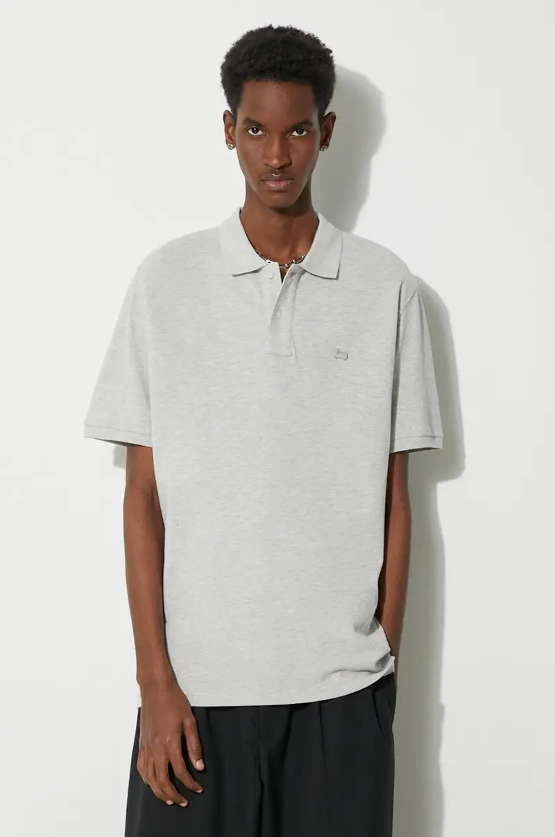 polo in cotone Classic American Polo colore grigio CFWOPO0062MRUT2555