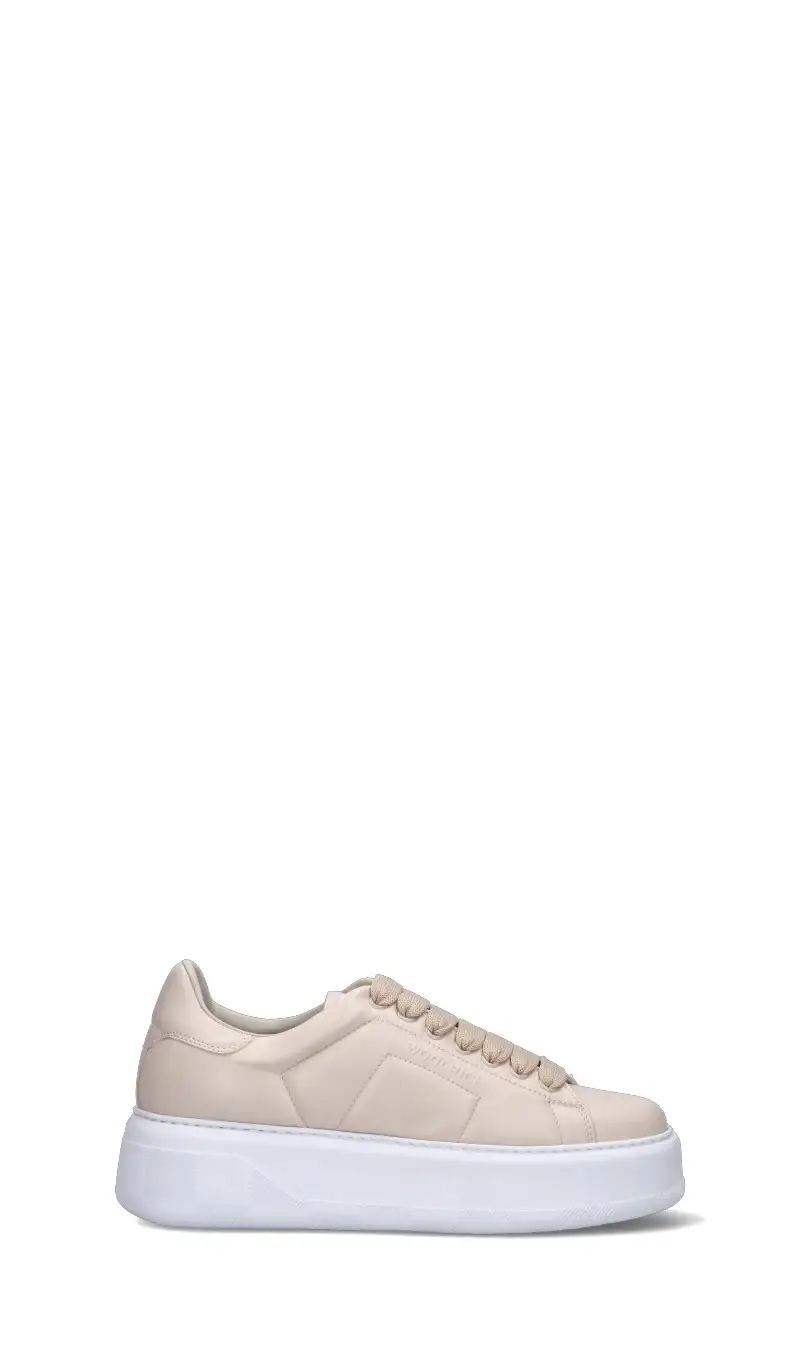 Sneaker donna beige in pelle Vario