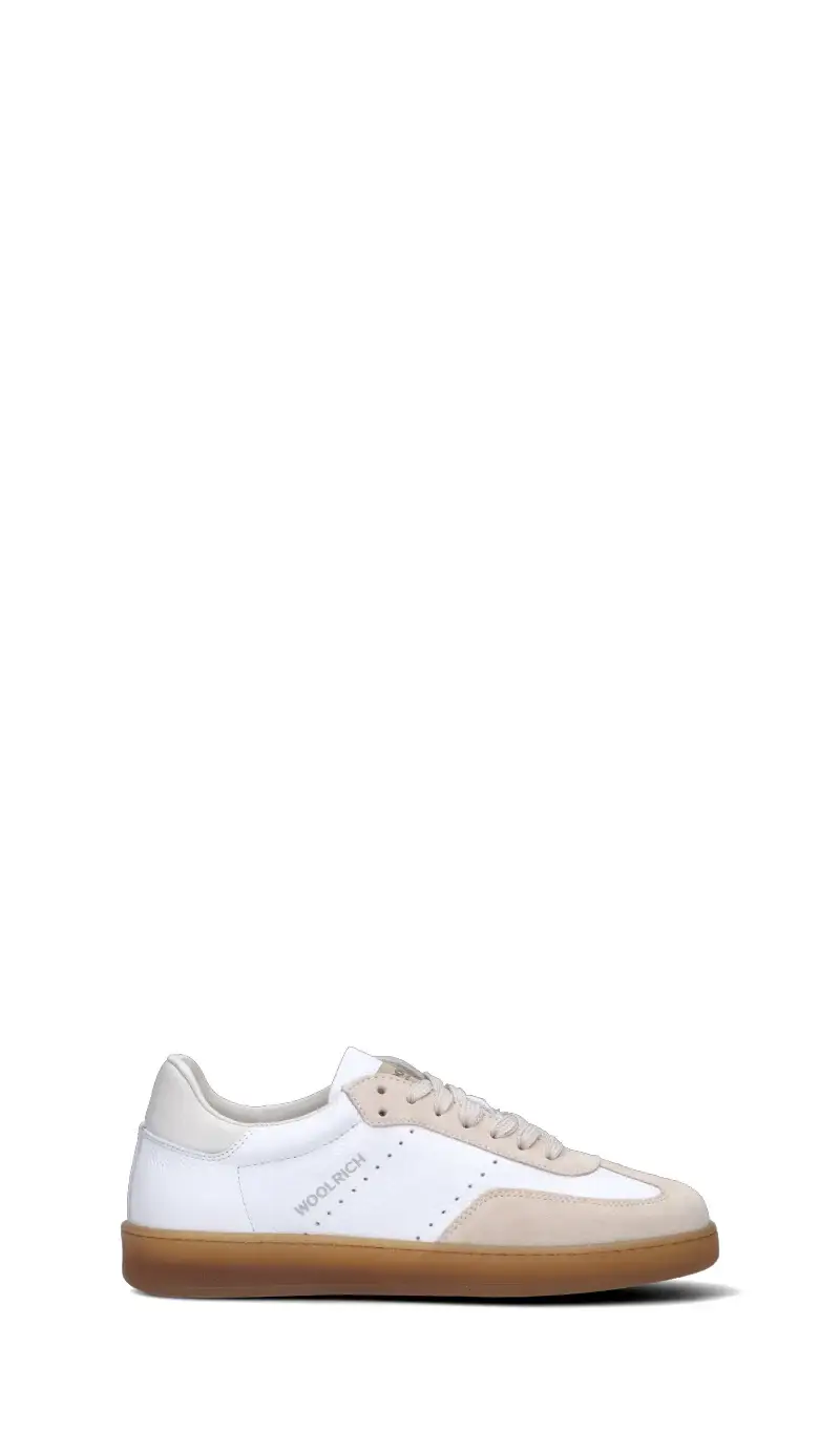 Sneaker donna bianca/beige in pelle Vario