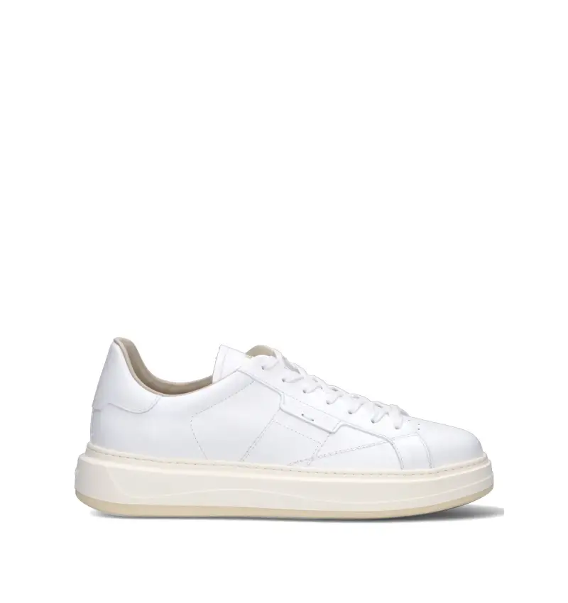 Woolrich Sneakers uomo bianche in pelle