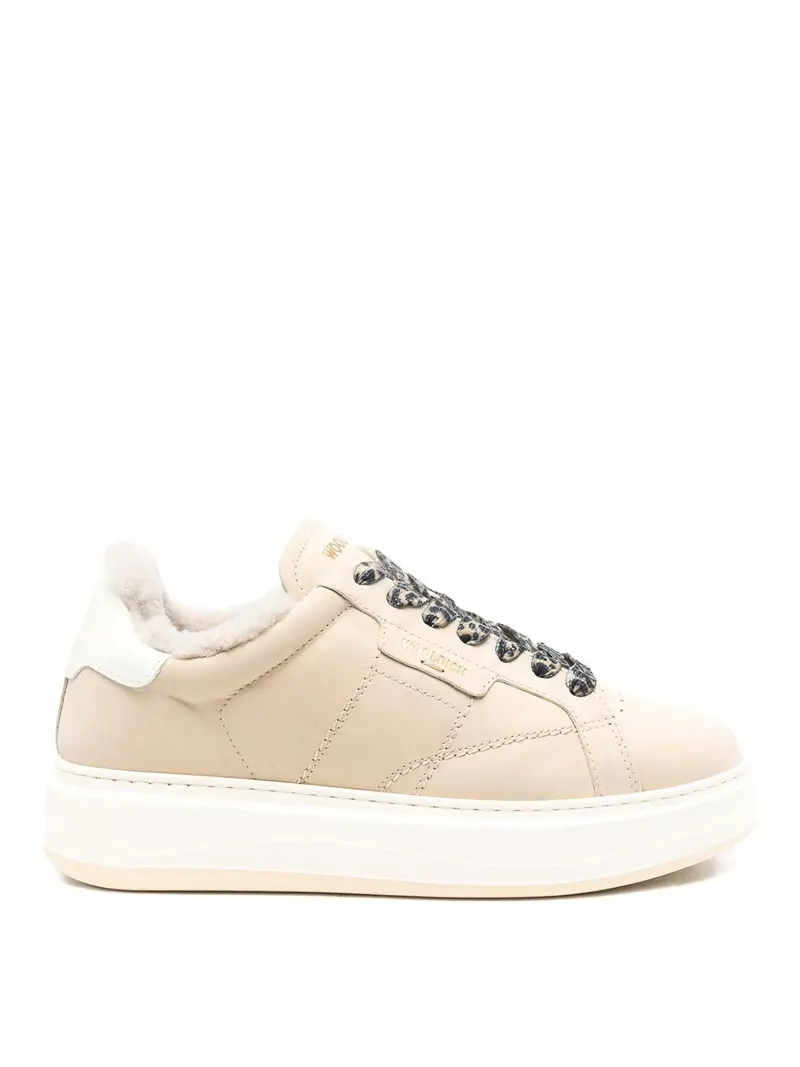Sneakers in pelle Arrow Crema