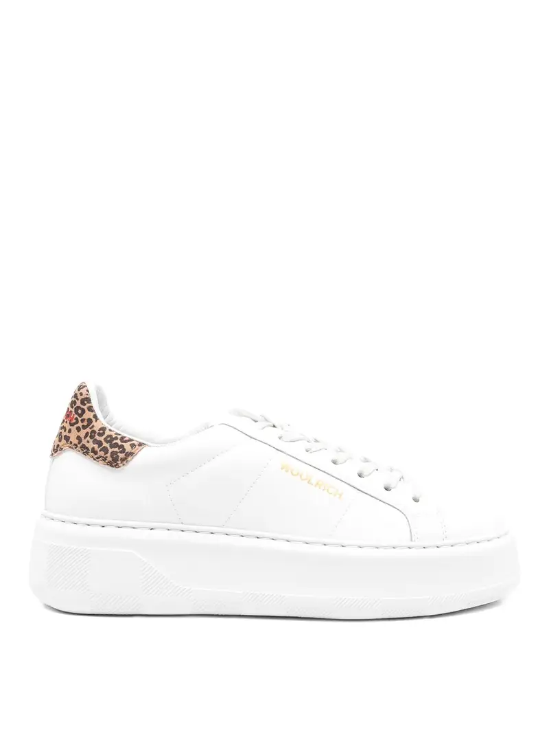 Sneakers in pelle Chunky Court Bianco