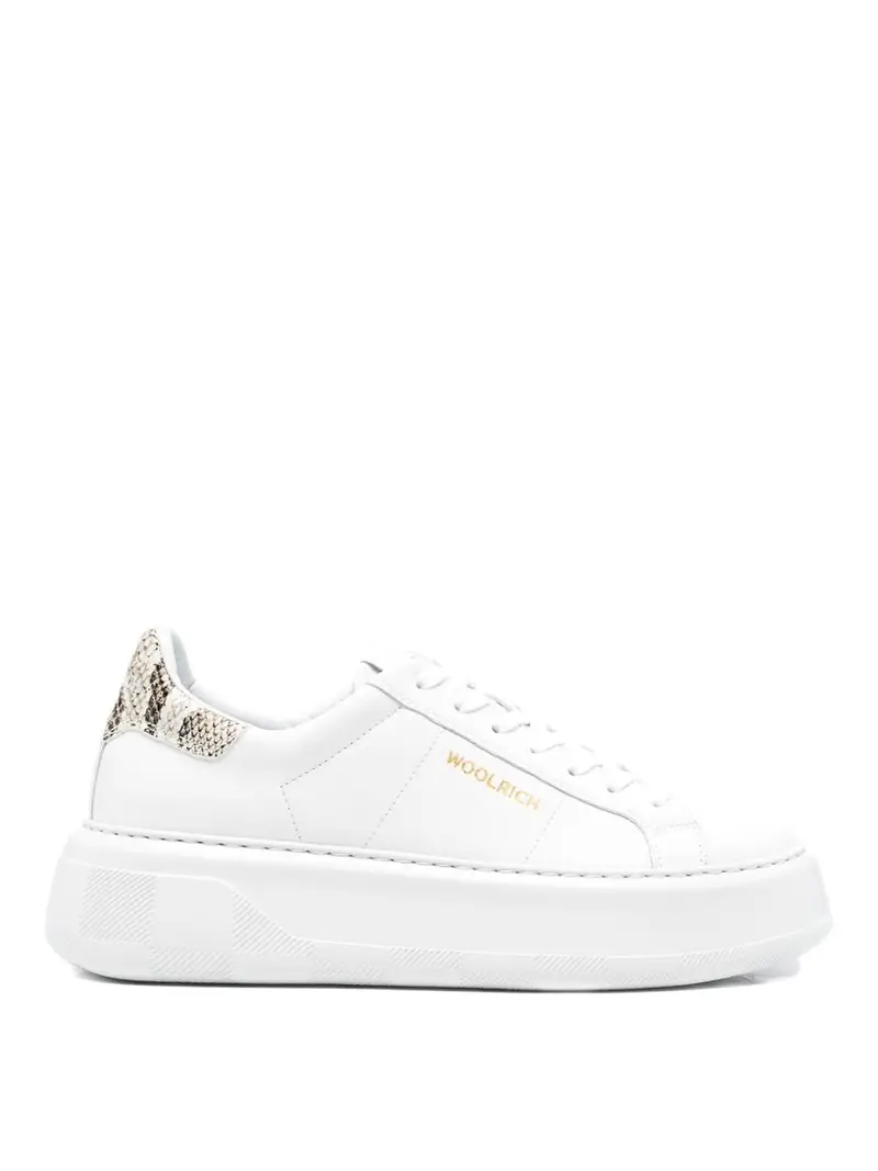 Sneakers in pelle Chunky Court Bianco