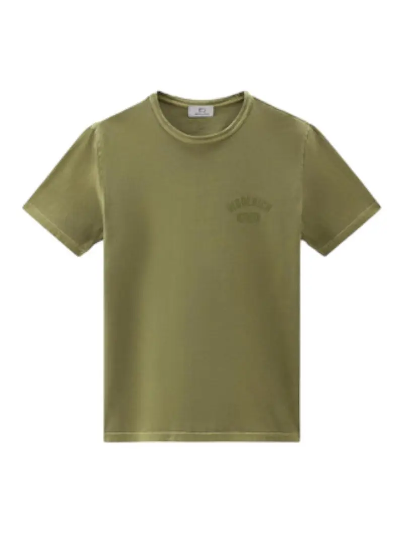 T-Shirt Girocollo Verde Oliva