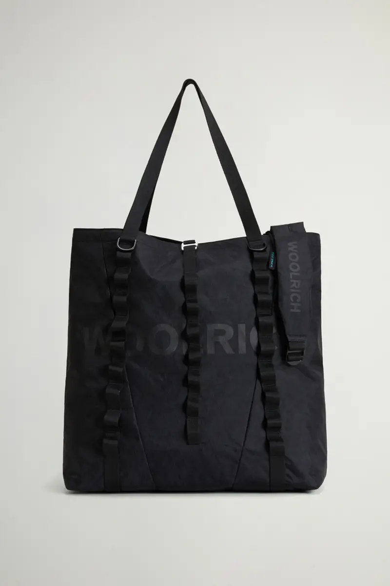 Woolrich Unisex Borsa tote oversize in X-PAC by Todd Snyder Nero Taglia ONE