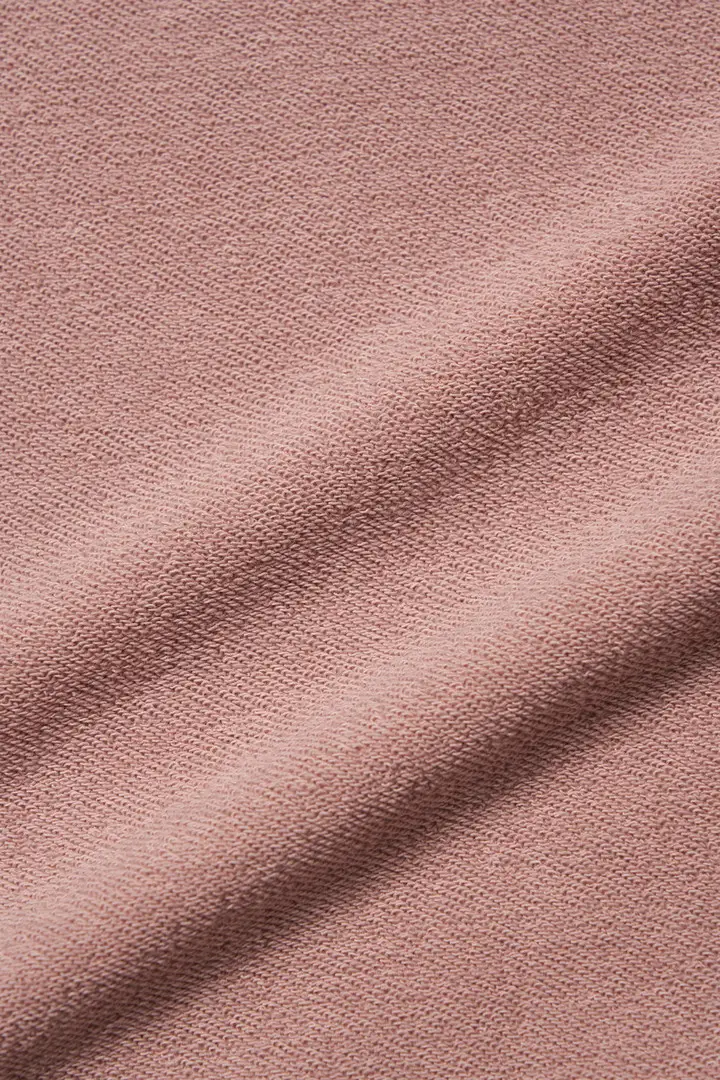 Unisex Felpa girocollo in puro cotone con logo stampato sul petto e sul retro Rosa Pink miniatura 2