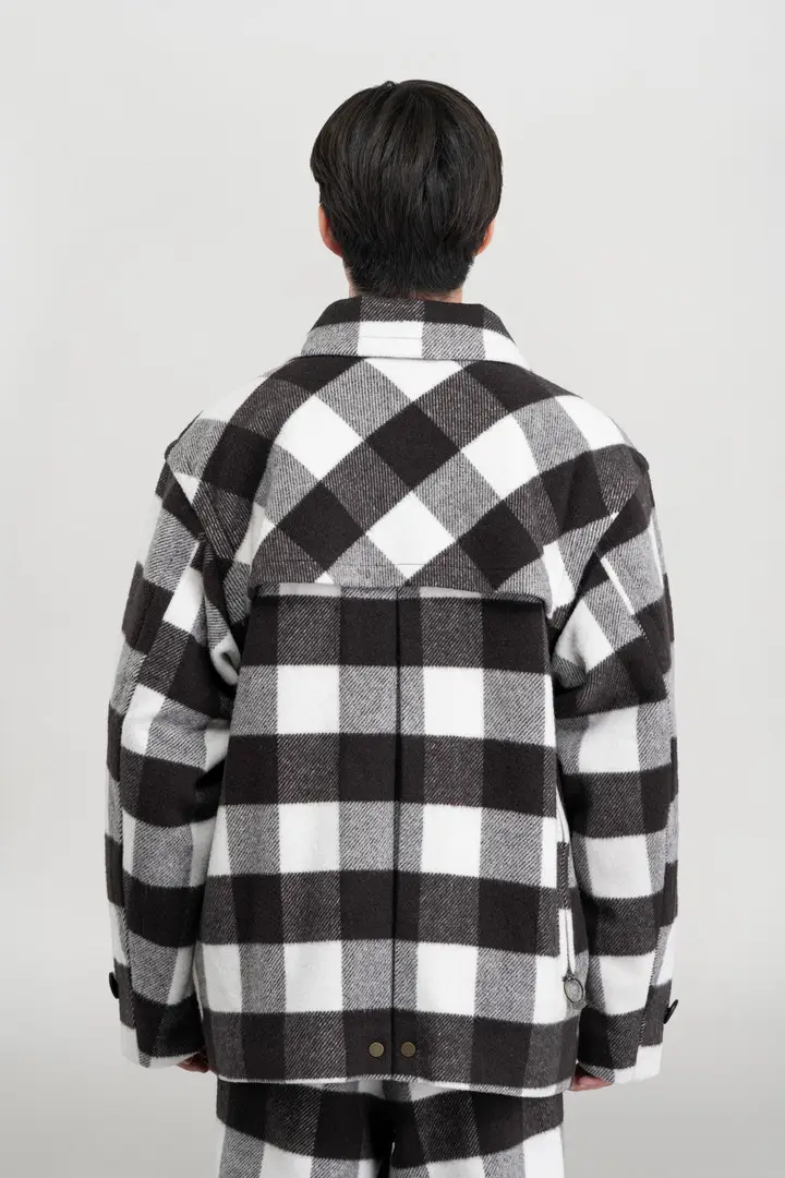 Unisex Giacca Cruiser in misto lana e nylon Nero Black miniatura 3