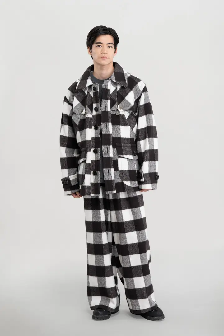 Unisex Giacca Cruiser in misto lana e nylon Nero Black