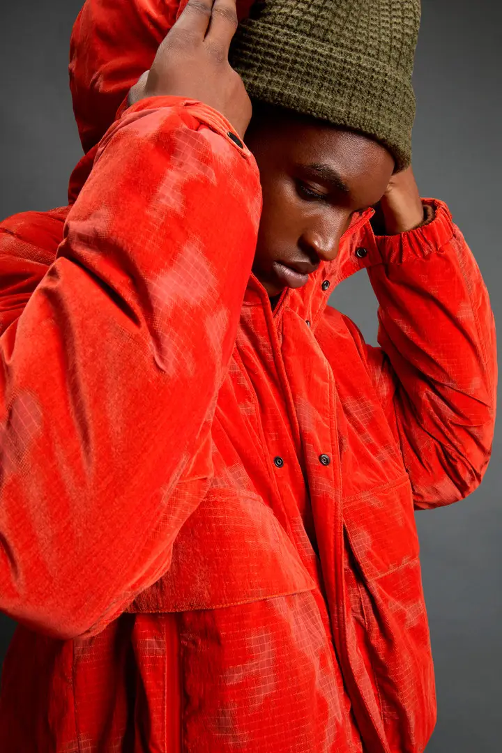 Unisex Giacca in nylon Ripstop Olmetex con motivo camouflage by Todd Snyder Arancione Aurora Red miniatura 3