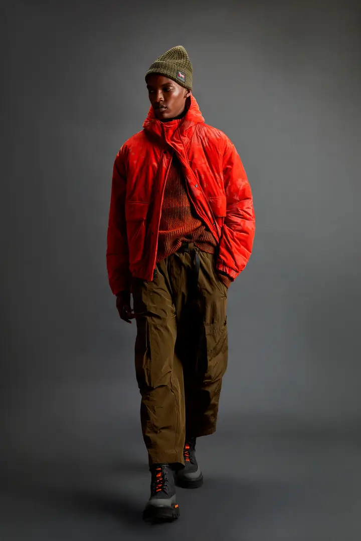 Unisex Giacca in nylon Ripstop Olmetex con motivo camouflage by Todd Snyder Arancione Aurora Red