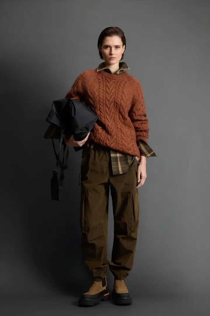 Unisex Maglione girocollo in misto lana e cotone by Todd Snyder Marrone Sun Orange miniatura 3