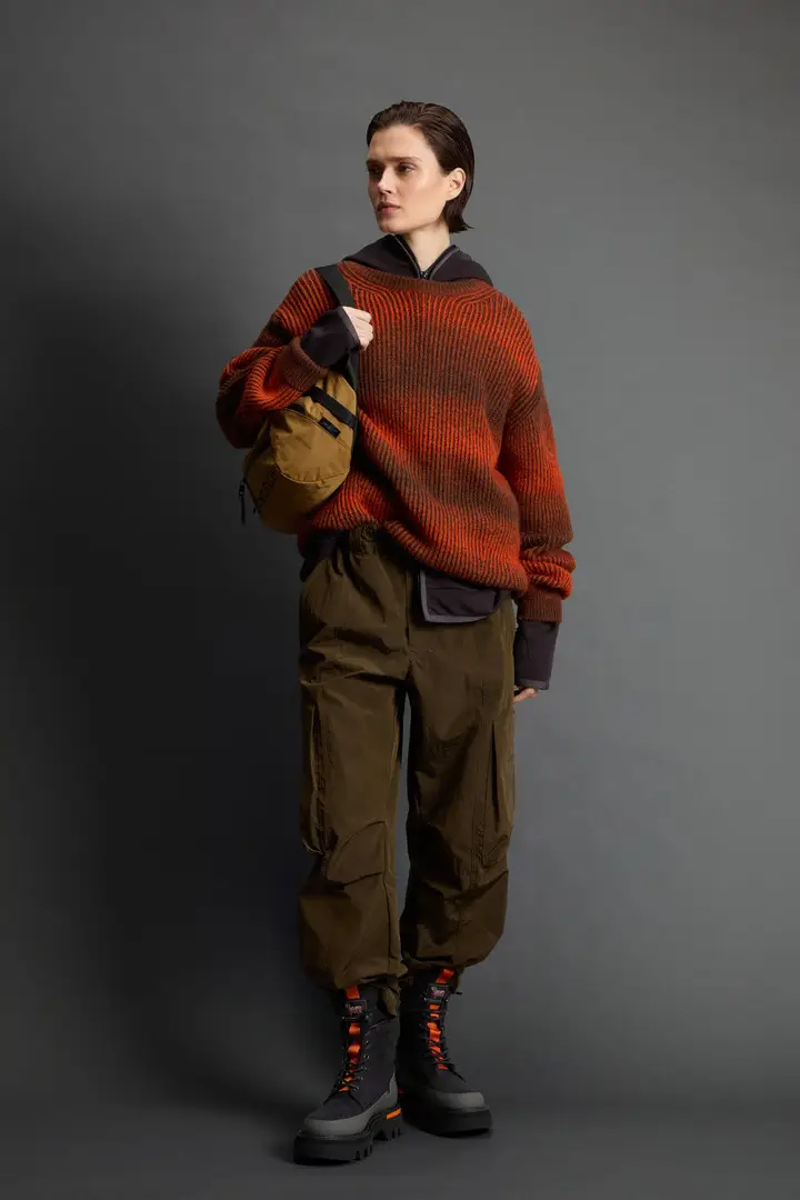 Unisex Maglione girocollo in misto lana vergine by Todd Snyder Rosso Rosewood miniatura 3