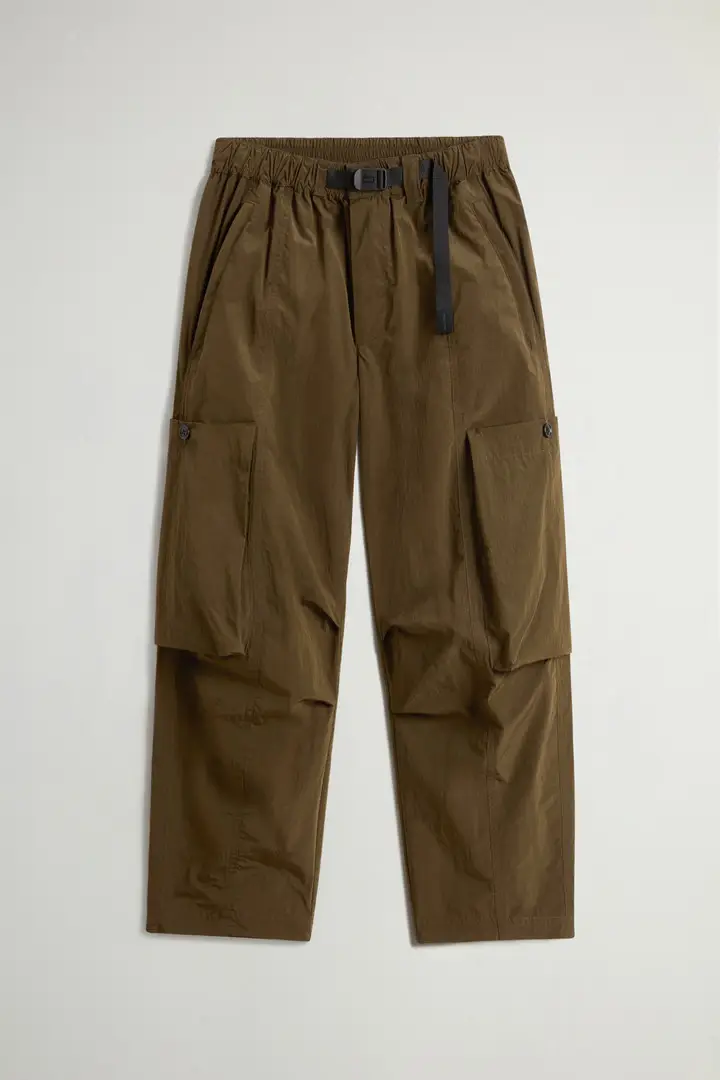 Unisex Pantaloni in misto cotone e nylon Olmetex by Todd Snyder Marrone Brolive