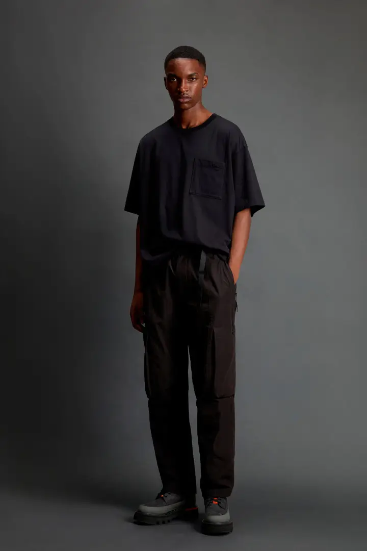 Unisex Pantaloni in misto cotone e nylon Olmetex by Todd Snyder Nero Black