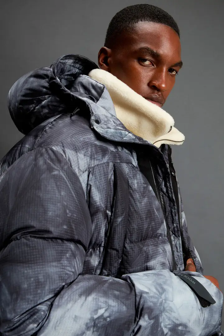 Unisex Piumino in tesssuto Ripstop by Todd Snyder Tortora Turbulence Tie Dye miniatura 3