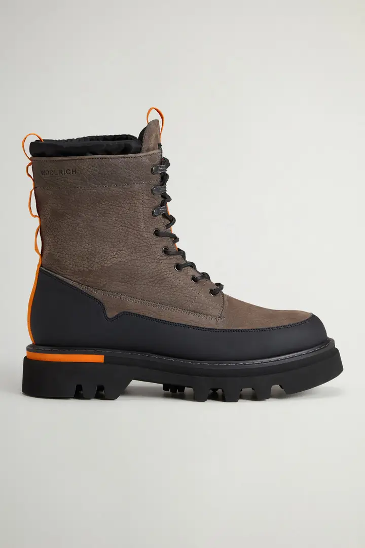 unisex Stivaletti City Hiking in pelle bottalata by Todd Snyder Nero Black Antracite