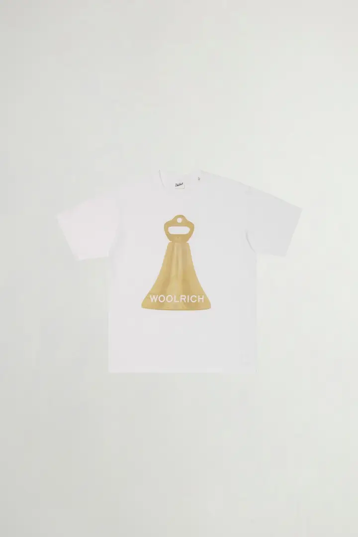 unisex T-shirt Bell in puro cotone Bianco White