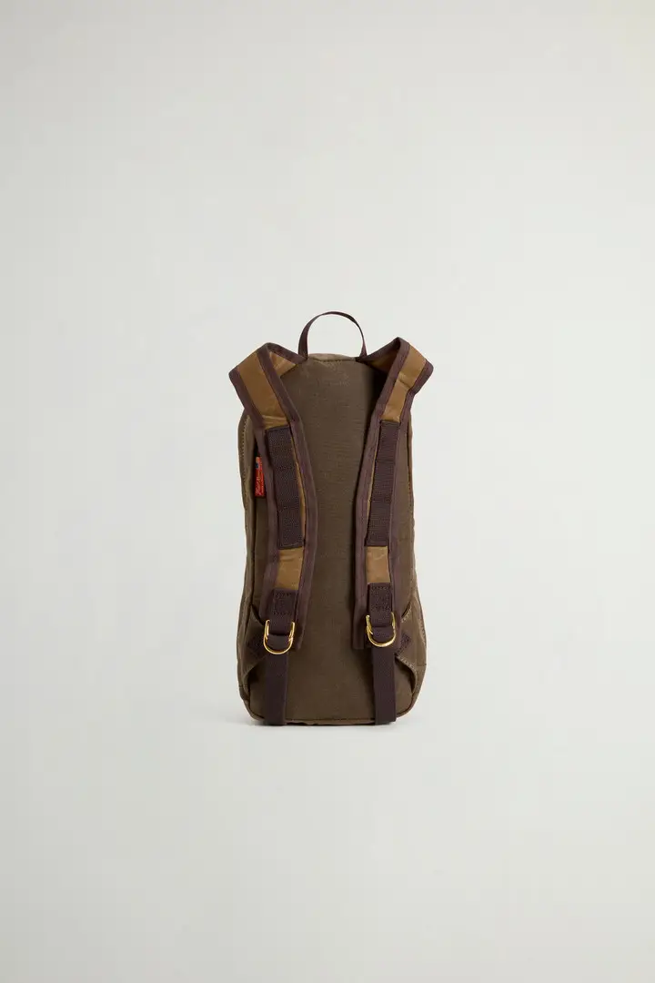 Unisex Zaino High Falls in puro cotone cerato Verde Dried Herb miniatura 3