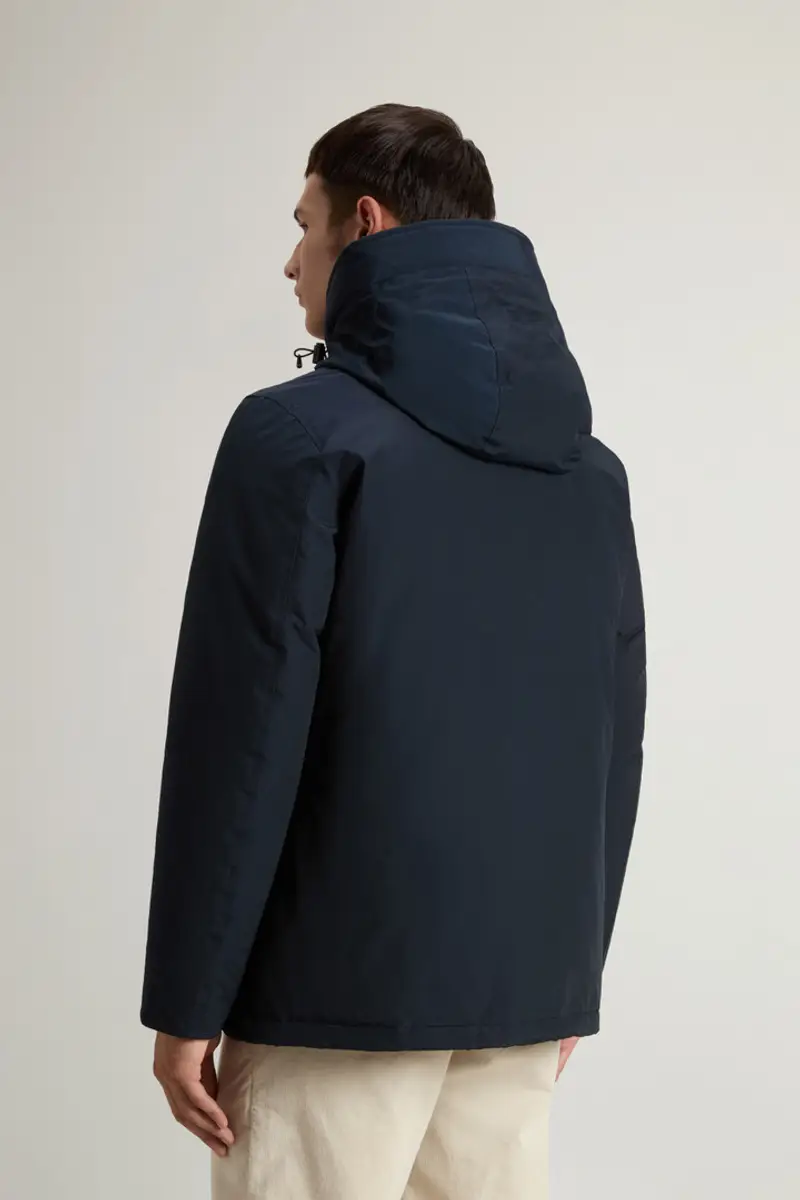 Uomo Arctic Anorak in Ramar Cloth Blu Melton Blue miniatura 2