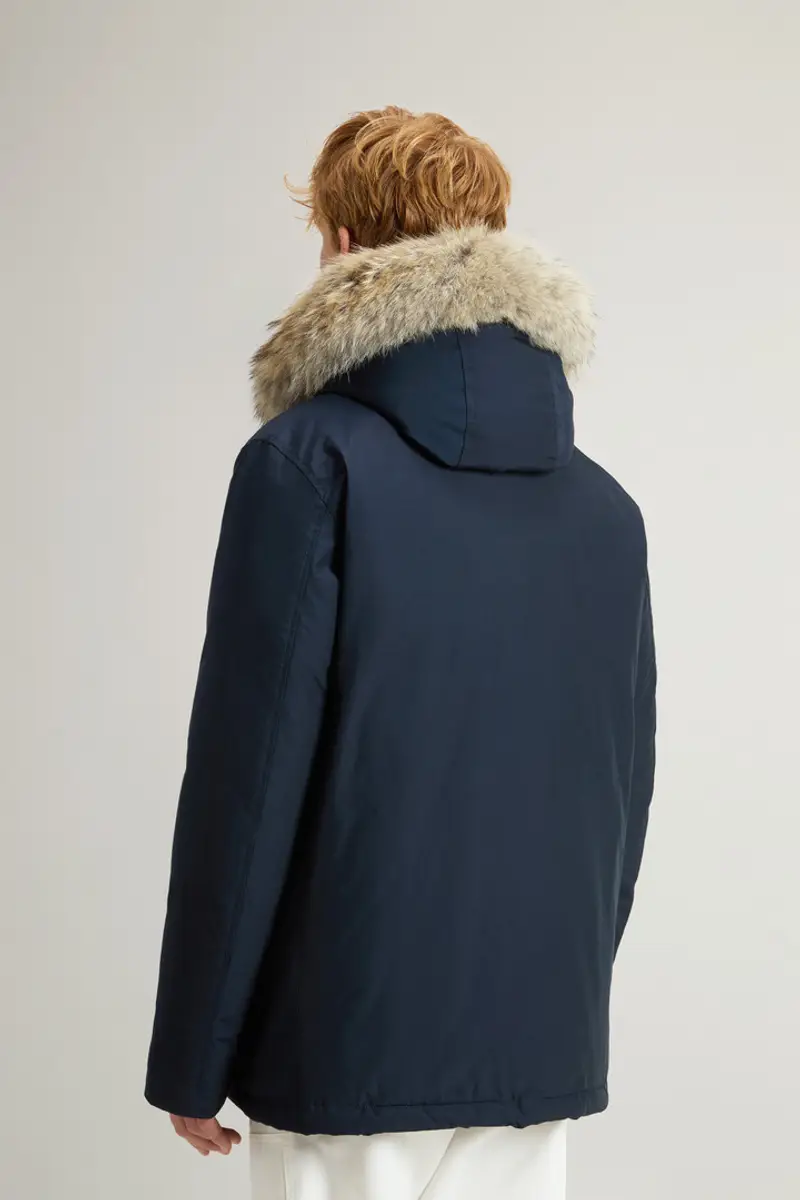 Woolrich Uomo Arctic Anorak in Ramar Cloth con pelliccia removibile Blu Taglia XXS miniatura 2