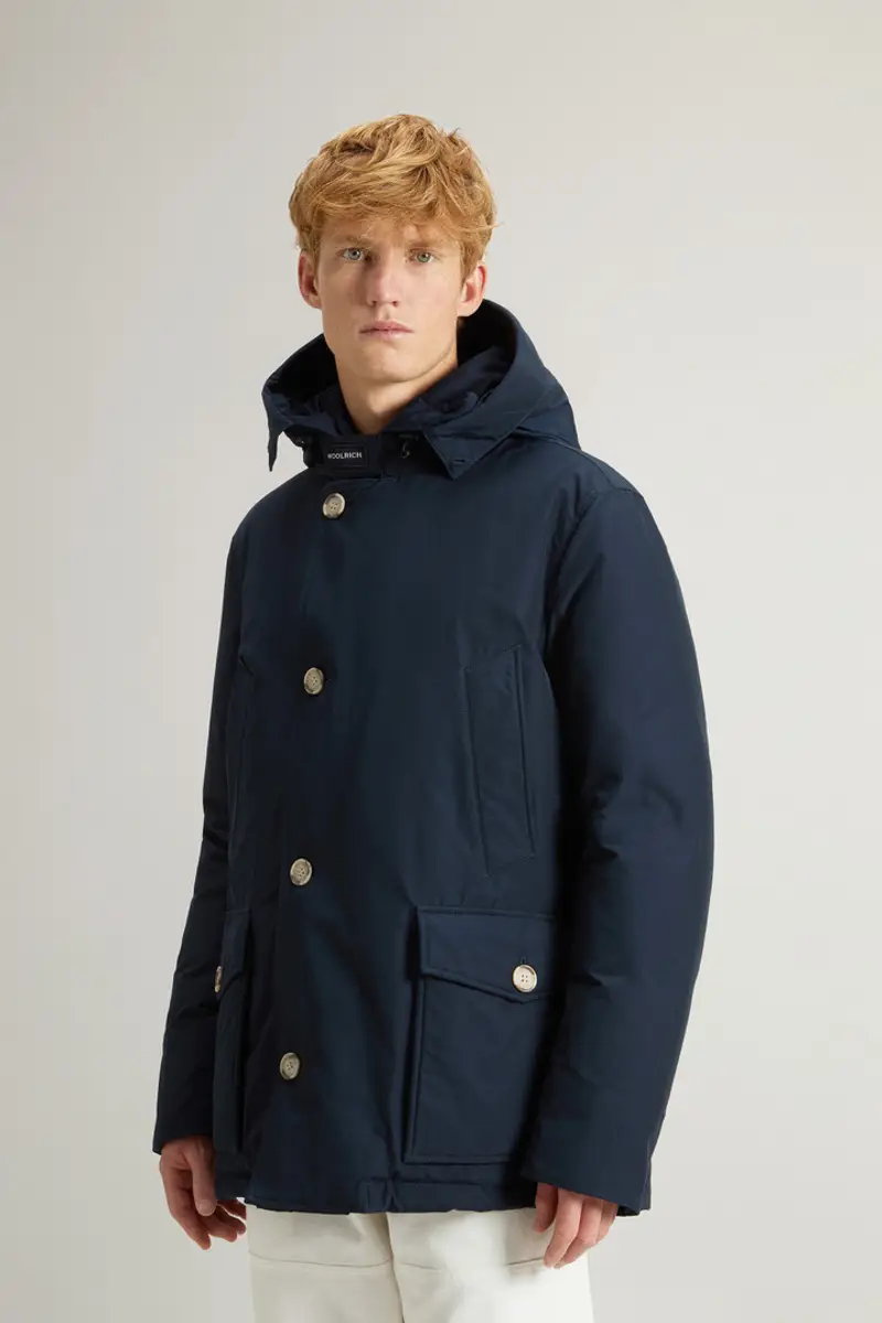 Woolrich Uomo Arctic Anorak in Ramar Cloth con pelliccia removibile Blu Taglia XXS miniatura 3