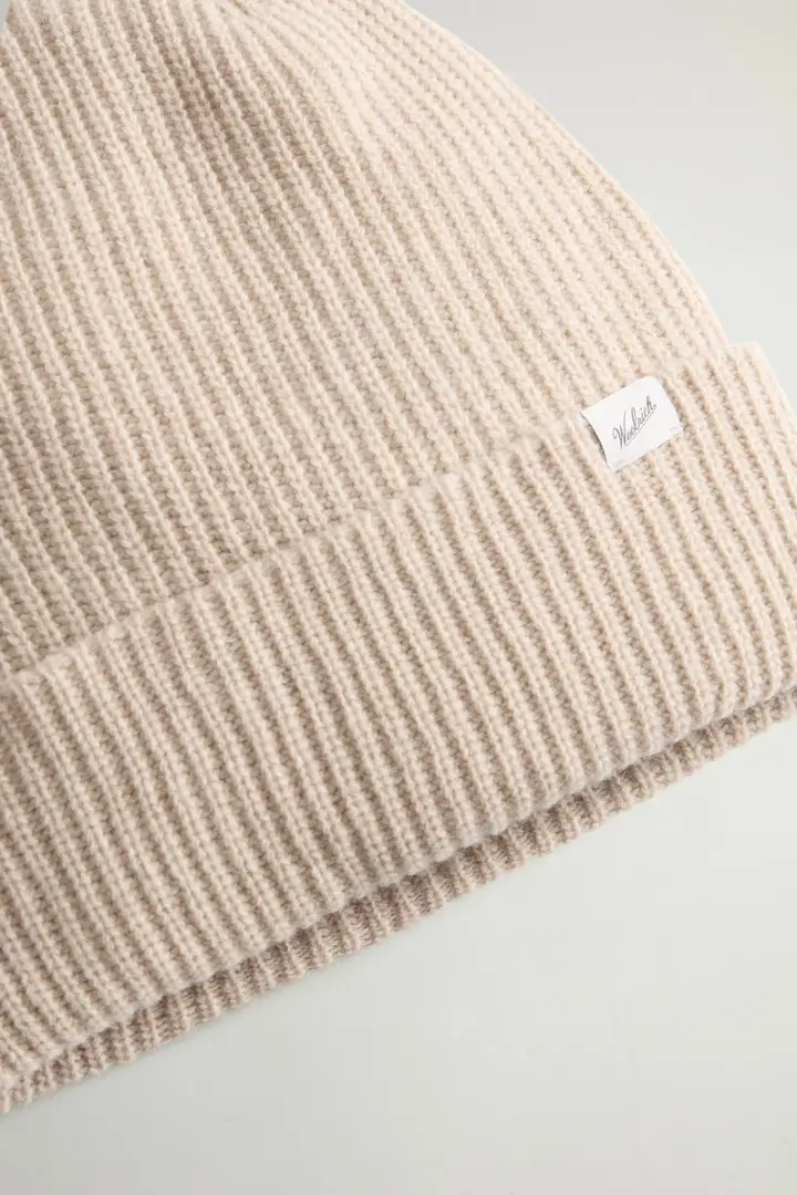 Uomo Berretto in misto lana Bianco Milky Cream miniatura 2