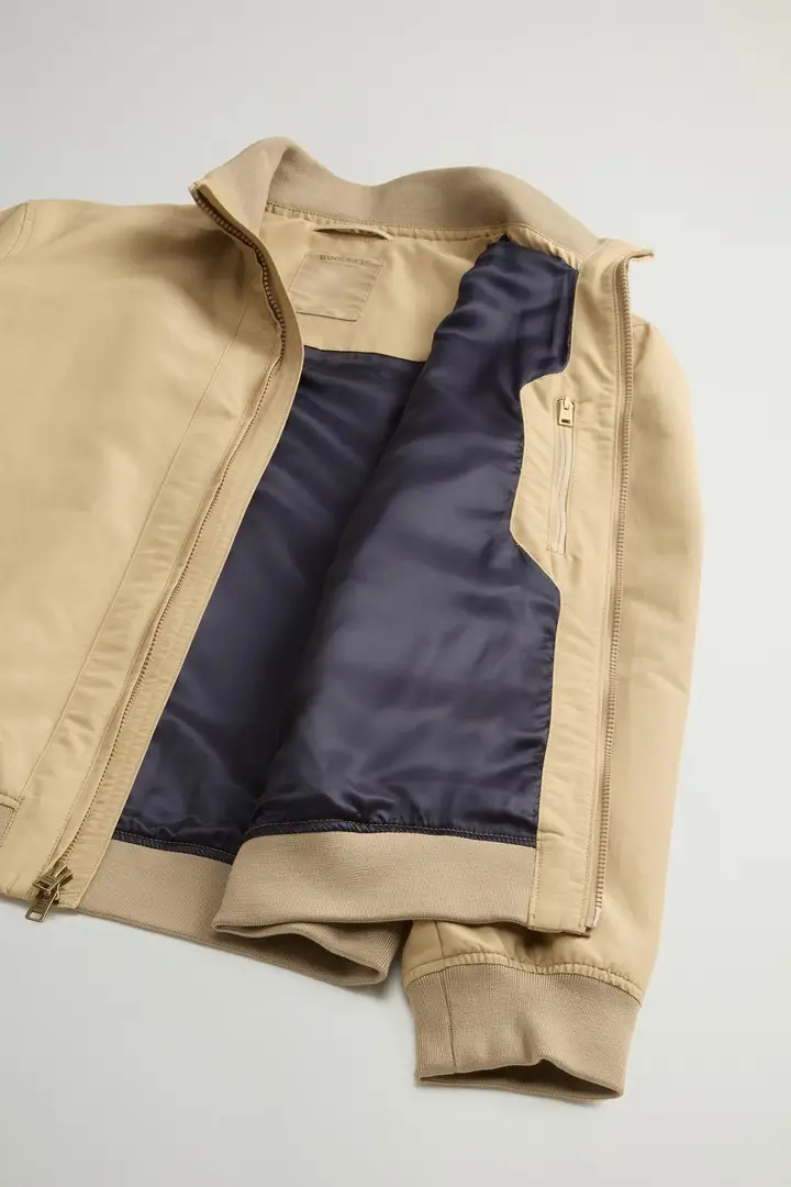 uomo Bomber Lewis in Light Ramar Beige Travertine miniatura 3