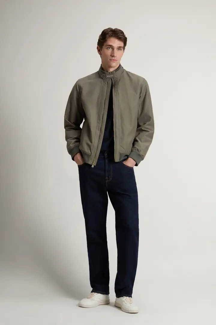 uomo Bomber Lewis in Light Ramar Marrone Smokey Olive