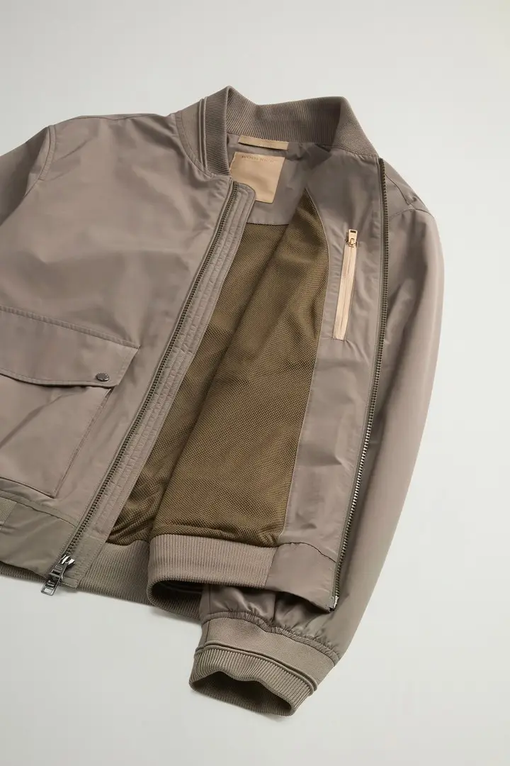 uomo Bomber Wesley in Urban Touch Verde Smokey Olive miniatura 3