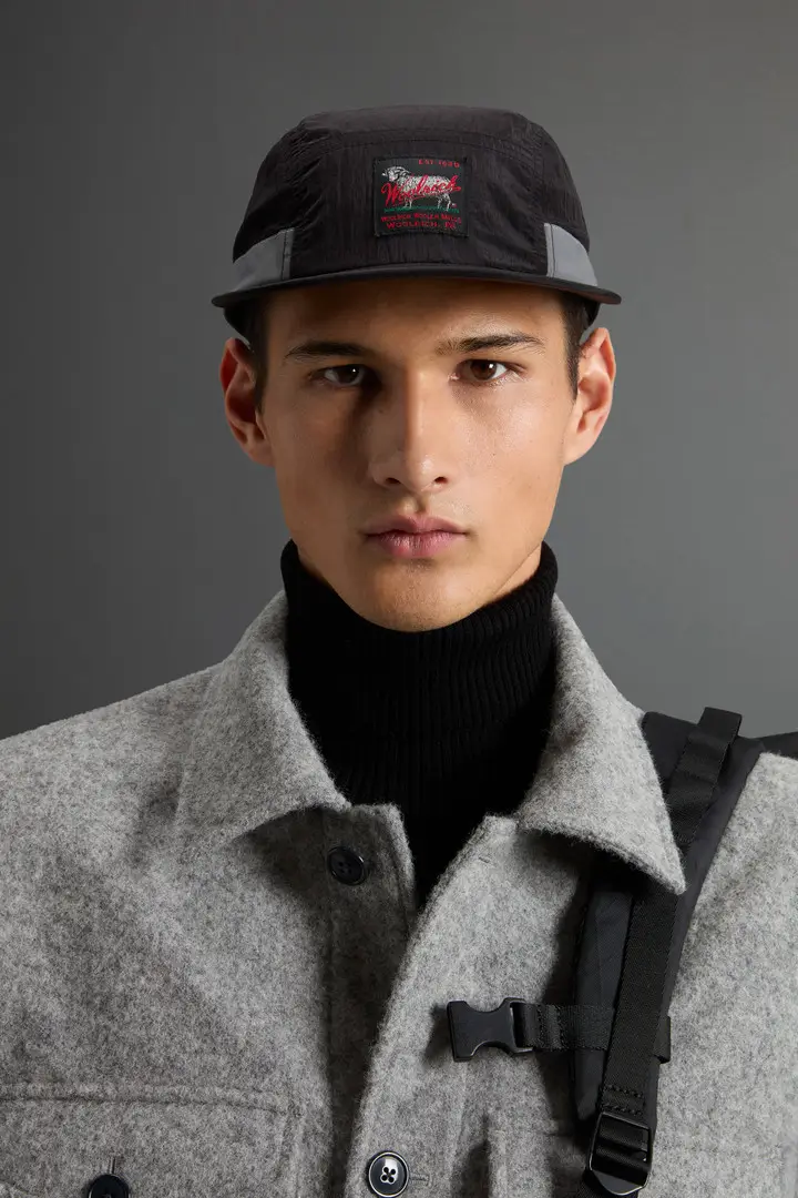 uomo Cappellino in nylon Ripstop by Todd Snyder Nero Black miniatura 2