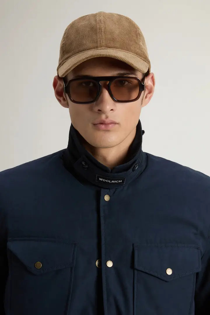 Uomo Cappellino in velluto a coste Marrone Coffee miniatura 3