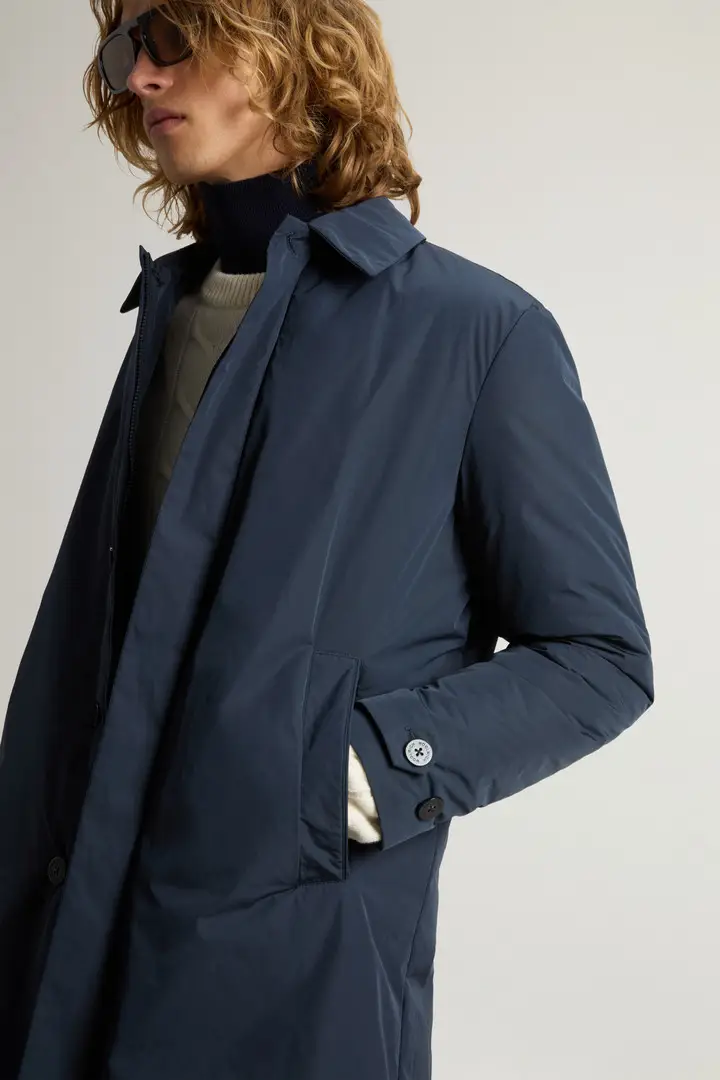 Uomo Cappotto tinto in capo in Peached Urban Touch Blu Melton Blue miniatura 3