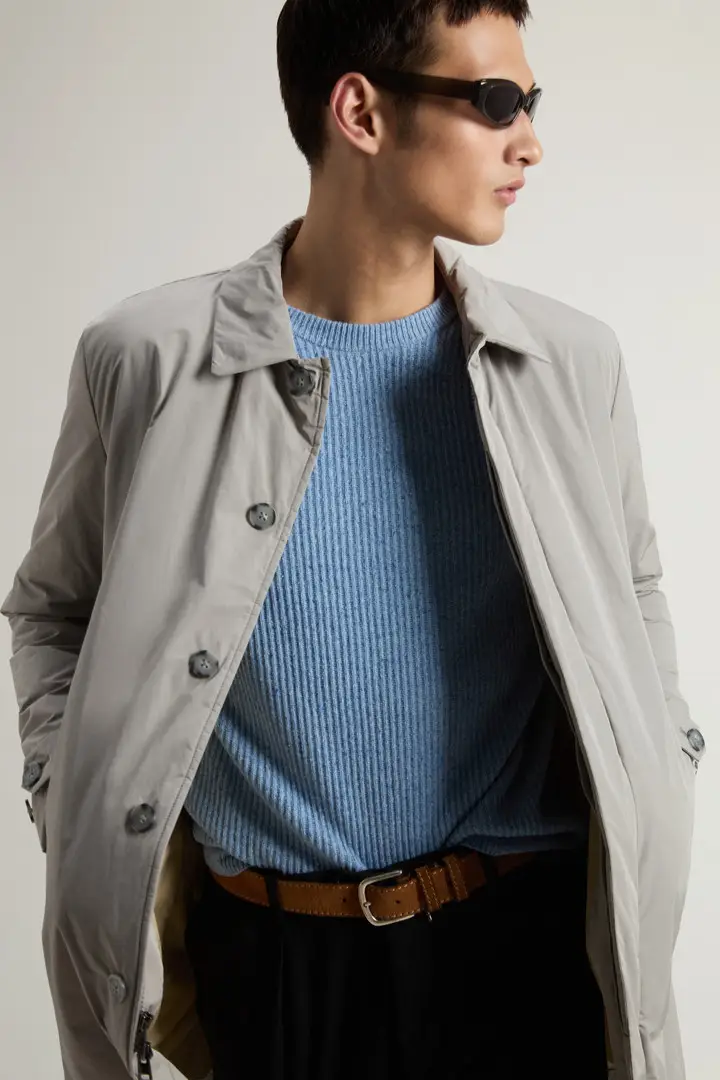 Uomo Cappotto tinto in capo in Peached Urban Touch Grigio Off Taupe miniatura 3